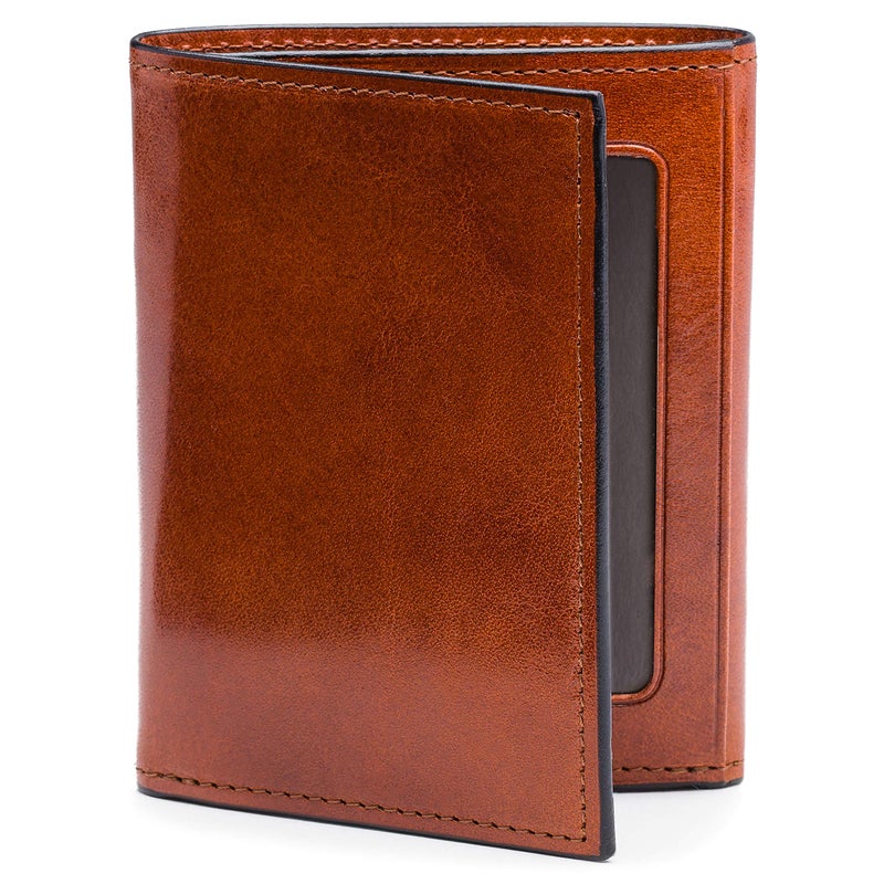 Bosca | Menâ€™s Double I.D. Trifold Wallet w/RFID Blocking in Italian Old Leather - Image 1